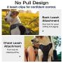 Pawaboo Dog Harness, No Pull Pet Vest Harness Adjustable Reflective Oxford Soft Padded Easy Control Handle for Outdoor Walking, Suitable for Small, Medium, Large Dogs