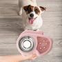 ikjuh Stainless Steel Pet Slow Feeder Bowl Anti-Chock Dogs Cats Water Food Bowl Dual Purpose Nonslip Bottom Design Nontoxic Material