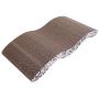 JIKLLSJID Multifunction Cat Climb Tree with Cat Scratching Board, Cool Wave-Style Harden Corrugated Paper Pet Cat Toy Cat Claw-Grinding Plate with Catnip Leopard Prin