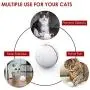 DELOMO Smart Interactive Cat Toy Ball, Automatic Rolling Ball, USB Rechargeable Cat Light Toy, 360 Degree Self Rotating Ball with Spinning Light, Upgraded Cat Exercise Chaser Toy, White DELOMO Smart Interactive Cat Toy Ball, Automatic Rolling Ball, USB Rechargeable Cat Light Toy, 360 Degree Self Rotating Ball with Spinning Light, Upgraded Cat Exercise Chaser Toy, White