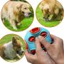 Interactive Dog Chew Toys, 2 Pack BBQ Flavor Dog Chewing Toys with Flash Bell Inside Pet Behavior Training Puppy Dental Chewer for Large Middle Dogs