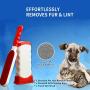 No/Brand Pet Hair Remover Brush Dog Cat Hair Remover with Self-Cleaning Base Double Sided (Grey)