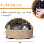 K&H PET PRODUCTS Thermo-Kitty Deluxe Hooded Cat Bed