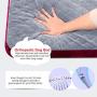 Hero Dog Large Dog Bed Orthopedic Jumbo Pet Beds 42/48 Inch Washable Soft Dog Crate Pad Mat Anti Slip Sleeping Mattress with Removable Cover, Multi Color