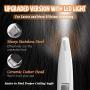 Dog Grooming Clippers with LED Light, Cat Dog Paw Clippers Pet Hair Trimmer, Rechargeable Wireless Design Low Noise Electric for Hair Around Face, Eyes, Ears, Paw, Rum