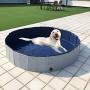 H&S BRIDAL Dog Pool Large Dogs, Foldable Pet Swimming Pool Above Ground, 48'' Plastic Collapsible Bath Tub for Kiddie Pool Outdoor Backyard