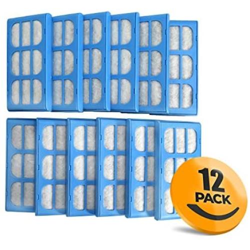 K&J 12-Pack of Compatible with Cat Mate & Dog Mate Fountain Replacement Filter Cartridges