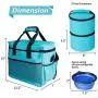 Breeze Touch Dog Travel Bag - Airline Approved Travel Set for Dogs Stores All Your Dog Accessories - Includes Travel Bag, 2X Food Storage Containers and 2X Collapsible Dog Bowls Breeze Touch Dog Travel Bag - Airline Approved Travel Set for Dogs Stores All Your Dog Accessories - Includes Travel Bag, 2X Food Storage Containers and 2X Collapsible Dog Bowls