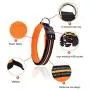 Chenyouwen Pet Toys Great Pet Dogs Polyester Reflective Breathable Pets Collar Traction Lead Leash, Size: L, 2.54754cm (Black) (Color : Orange)