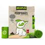 MOKAI Compostable and Biodegradable Dog Poop Bags Made with Corn Starch | Large Environmentally Friendly Dog Waste Bags Certified 100% Compostable and Biodegradable (320 Bags)