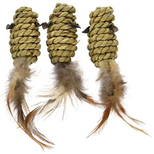 Jolly Moggy Mini Mice 3Pc [catnip cat toy]