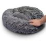MARUNDA Dog Bed Cat Bed Calming Donut， Faux Fur Fluffy Cozy Pet Bed Self-Warming Donut Cuddler, Round Plush Dog Beds for Large Medium Small Dogs and Cats Indoor Sleeping Bed (24''/32''/39'').