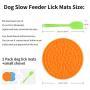 Newthinking 2 Pack Dog Lick Mats, Dog Silicone Shower Slow Feeder Mat with Suction Cups for Pet Bathing and Dog Training, Includes Silicone Spatula