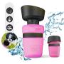 Portable Drinking Cup Dispenser for Pets,Leakproof Pet Water Bottle Foldable Outdoor Travel 18OZ BPA Free Bottle