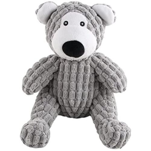 IFOYO Dog Squeaky Toy, Durable Dog Squeaker Toy Cute Animal Shaped Dog Interactive Toy Unique Tough Cloth Stuffed Dog Toy for Boredom