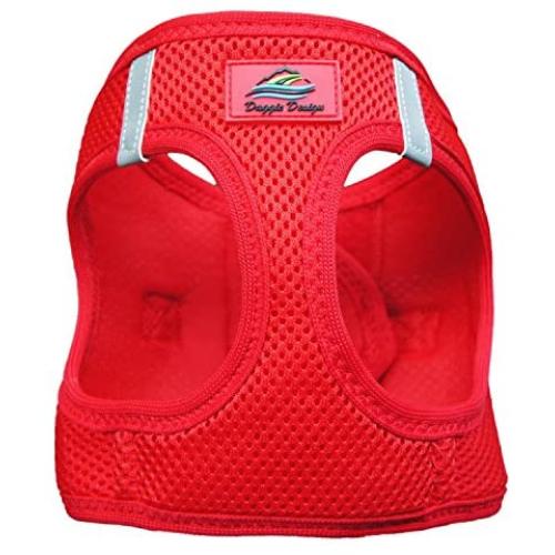DOGGIE DESIGN American River Ultra Choke Free Dog Harness-Red XXXL