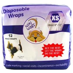 Wiki Wags Extra Small Male Dog Wraps