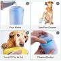 Osense Dog Foot Cleaner, Portable Pet Feet Washer Brush Cleaner Cup with Soft Silicone bristles and Free Towel for Dog & Cat