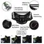 Paw Five CORE-1 Dog Harness, Reflective No-Pull with Built-in Waste Bag Dispenser, Fully Adjustable with Padded Control Handle for Medium and Large Dogs,