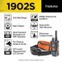 Dogtra 1900S / 1902S Remote Training Collar - 3/4 Mile Range, Waterproof, Rechargeable, Vibration - Includes PetsTEK Dog Training Clicker
