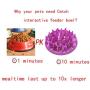 PIVBY Cat Catch Interactive Feeder - Slow Feed Bowl Anti-gulping Bloat Stop Pet Bowl for Dog Puppy