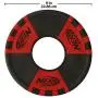 Nerf Dog Trackshot Toss and Tug Ring Dog Toy, Lightweight, Durable and Water Resistant, 9 Inches, For Medium/Large Breeds, Single Unit, Red/Black Nerf Dog Trackshot Toss and Tug Ring Dog Toy, Lightweight, Durable and Water Resistant, 9 Inches, For Medium/Large Breeds, Single Unit, Red/Black