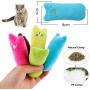 FormVan 5 Pcs Interactive Catnip Toys Bite Resistant Catnip Filled Funny Expression Cat Toys Pet Cat Kicker Plush Pillow Scratch Toy Teeth Cleaning Playing Chewing Toys for Kitty Kitten