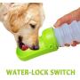 VNFOX Foldable Water Bottle for Dogs,Dog Travel Water Bottle,Portable Pet Water Bottle with Collapsing Bowl for Travel, Walking, Hiking Outdoor Activities