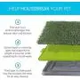 Dog Grass Pee Pad Potty - Artificial Grass Patch for Dogs - Pet Litter Box Training Pads Best for Puppy Indoor Turf - Fresh Fake Porch Lawn Toilet Mat Bathroom Tray - Doggie Trainer Balcony Patio Mats Dog Grass Pee Pad Potty - Artificial Grass Patch for Dogs - Pet Litter Box Training Pads Best for Puppy Indoor Turf - Fresh Fake Porch Lawn Toilet Mat Bathroom Tray - Doggie Trainer Balcony Patio Mats