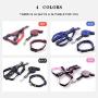 iCAGY Dog Harness and Leash Set with Collar for X-Large Pets, Easy Walk Adjustable No Pull Dog Harness Leash Collar, Soft Nylon H-Shape Full Dog Body Harness, Red XL