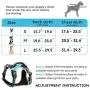 Petties&Sweeties No Pull Dog Harness, Reflective Adjustable Soft Padded Vest Unique Colors,with a Easy Control Training Handle