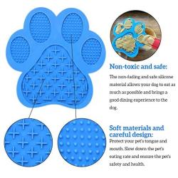 ZUDZUW 2PCS Pet Lick Mat, Peanut Butter Lick Pad, Dogs Cats Slow Feeder Distraction Device Makes Shower Easy and Funny & Anxiety Relief IQ Treat Mat Silicone Dog Cat Lick Mat