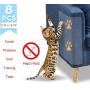 MBIO Cat Scratch Deterrent Tape，Furniture Protectors from Cats ，Pet Scratch for Couch Furniture Protector, Clear Double Sided Training Tape，No Pins-Desidue Free. 8 Pack