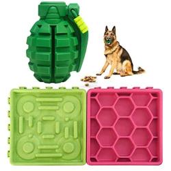 Dog Toys for Aggressive Chewers Large Breed and Slow Feeder Dog Bowls Lick Mat for Dogs