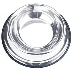 Weebo Pets Stainless Steel No-Tip Food Bowls - Choose Your Size, 4-Ounce to 72-Ounce