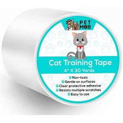 Pet Mob Cat Scratch Deterrent Tape - Anti-Scratch Cat Training Tape- Double Sided Carpet Protector Pet Tape for Carpet, Furniture, Couch, Door