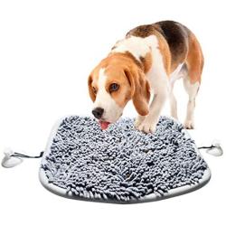 NKZ Snuffle Mat for Dogs, Pet Training Puzzle Toys Cat Dog Slow Feeder Feeding Mat Treat Food Dispenser Washable Snuggle Puppy Suction Cups Foraging Mat for Large Dogs