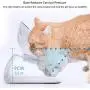 Double Cat Bowl with Stand, Transparent Pet Raised Plastic Bowls for Cat Small Dog