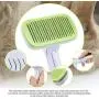 PAOPO Pet Brushes for Cats and Dogs,Self Cleaning Slicker Brush Easy to Clean Pet Deshedding Grooming Tools Effective Solve Troubles of Pet Hair Knots and Dander Dirt PAOPO Pet Brushes for Cats and Dogs,Self Cleaning Slicker Brush Easy to Clean Pet Deshedding Grooming Tools Effective Solve Troubles of Pet Hair Knots and Dander Dirt