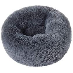 Dog Bed Cat Bed Donut, Calming Bed for Small Medium Dogs and Cats, Comfortable Donut Cuddler Ultra Soft Washable Dog and Cat Cushion Bed(20/28)