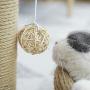 Sisal Cat Tower, Scratching Post, Kitten Tree, Pet Indoor Activity Center, with Bowl Shape Sleep Basket and Hanging Ball, Used for Grinding Claws of Kittens