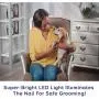 Illuminated Pet Nail Clipper, Dog Nail Trimmer, with Super Bright LED Lights 5X Magnification Stainless Steel Cutter Head Non-Slip Handle Illuminated Pet Nail Clipper, Dog Nail Trimmer, with Super Bright LED Lights 5X Magnification Stainless Steel Cutter Head Non-Slip Handle