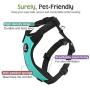 VavoPaw Dog Vehicle Safety Vest Harness, Adjustable Soft Padded Mesh Car Seat Belt Leash Harness with Travel Strap and Carabiner for Most Cars