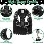 PUPTECK Puppy Harness and Leash Set for Small Dogs Cats - Soft Mesh Adjustable No Pull Dog Vest Harness with Cute Polka Dot and Bowknot