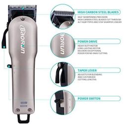 Baorun Dog Clippers, Professional Pet Grooming Kit - Rechargeable. Heavy Duty Cordless Clipper Low Noise for Small, Medium, and Large Dog, Cat, Horse and Other Pets