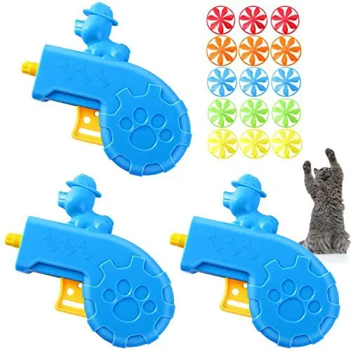 Sumind 18 Pieces Cat Fetch Toy Cat Tracking Toy Cat Interactive Toys with 5 Colors Flying Propellers for Pet Cat Kitty Training Chasing Sumind 18 Pieces Cat Fetch Toy Cat Tracking Toy Cat Interactive Toys with 5 Colors Flying Propellers for Pet Cat Kitty Training Chasing
