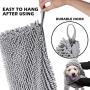 BLEVET Pet Bath Towel Super Absorbent Hand Pockets Grooming Drying Towel Cleaning Bathing Tool for Dog Puppy Cat BK026