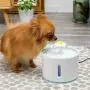 ZZK 2.4L Automatic pet cat Dog Drinking Fountain Pump Automatic LED Night Light Cycle Cats and Dogs Bowl of Water and Electricity Supplies ZZK 2.4L Automatic pet cat Dog Drinking Fountain Pump Automatic LED Night Light Cycle Cats and Dogs Bowl of Water and Electricity Supplies