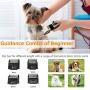 WIVIC Dog Clippers, Low Noise Dogs Grooming Clippers USB Rechargeable Pet Grooming Tool Professional Dog Hair Trimmer with Comb Guides Scissors Nail Kits for Dogs Cats & Other