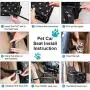 HIPPIH Dog Car Seats for Small Dogs, Collapsible Pet Booster Car Seat for Vehicles, Waterproof Puppy Car Seat Suitable for Medium Pets Under 11 lb, Upgraded HIPPIH Dog Car Seats for Small Dogs, Collapsible Pet Booster Car Seat for Vehicles, Waterproof Puppy Car Seat Suitable for Medium Pets Under 11 lb, Upgraded